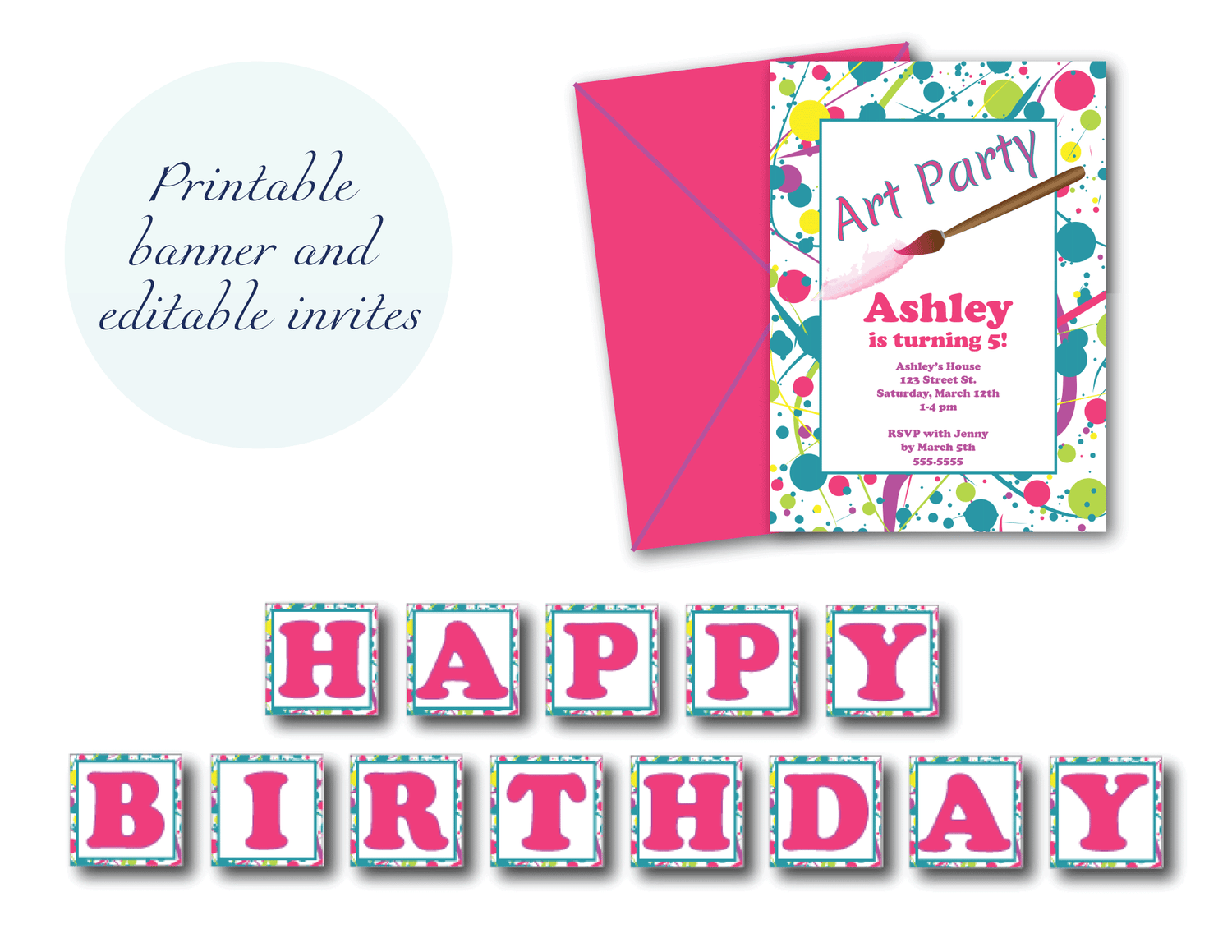 art party decorations - Celebrating Together