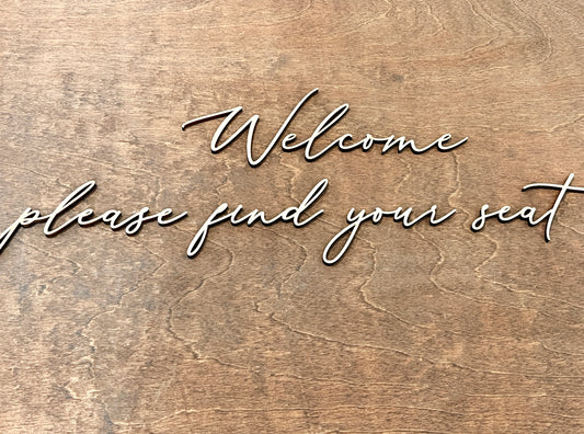 diy wedding seating chart lettering kit welcome please find your seat