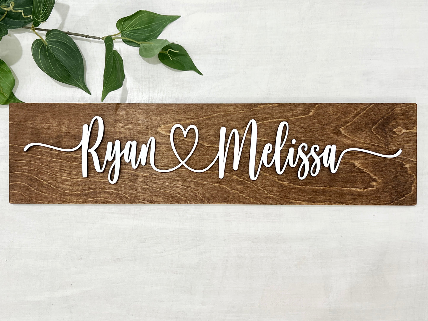 personalized wedding gift name sign