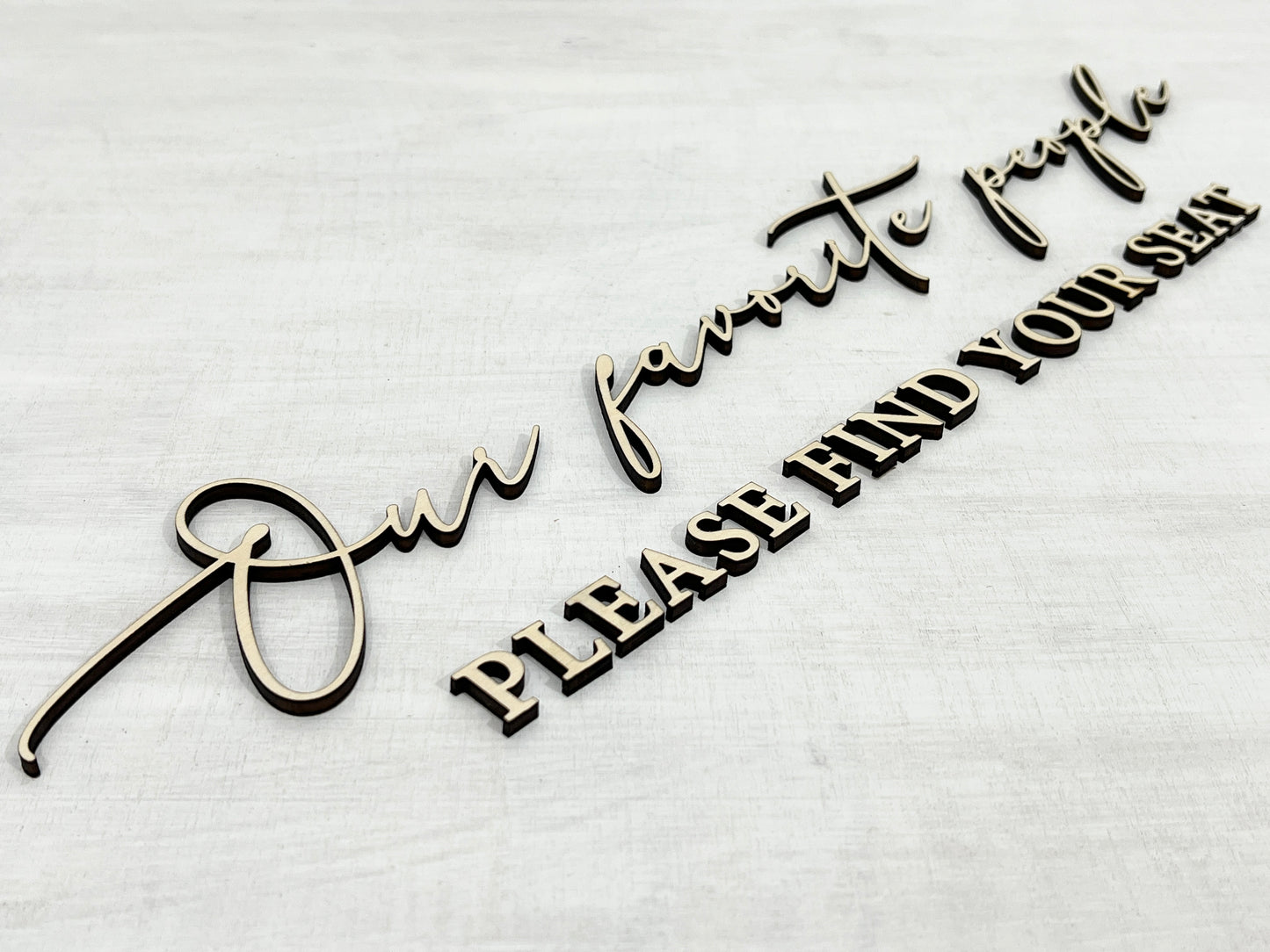 3d laser cut lettering