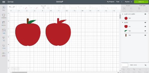 apple svg and apple silhouette for Cricut makers and crafters - Melissa Talbott