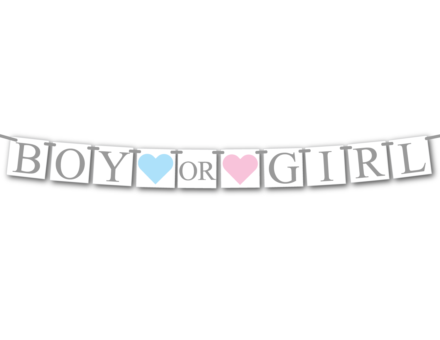 DIY gender reveal party decoration - Celebrating Together
