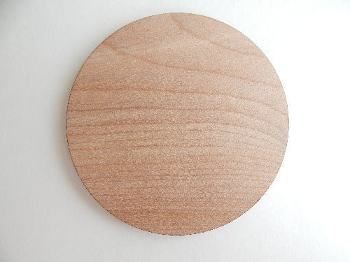 10" laser cut wood circles -