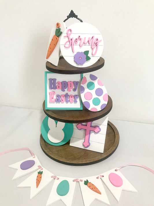 easter tiered tray mini signs bundle