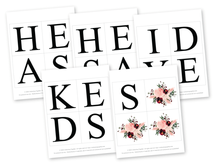 printable lettering and watercolor flowers for diy bridal shower banner he asked she said yes - Celebrating Together