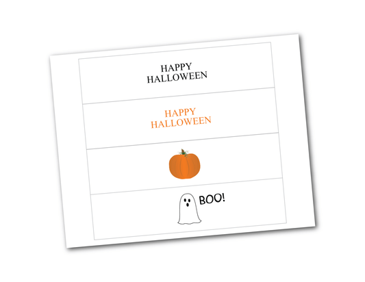 printable happy halloween water bottle labels - Celebrating Together