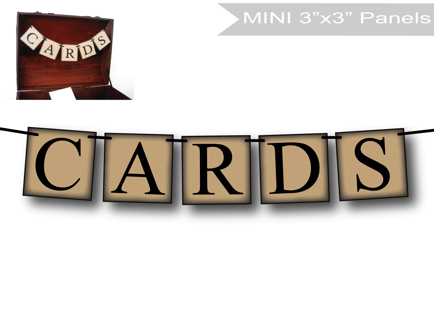 Mini rustic cards banner - Celebrating Together