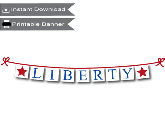 printable liberty banner - Celebrating Together