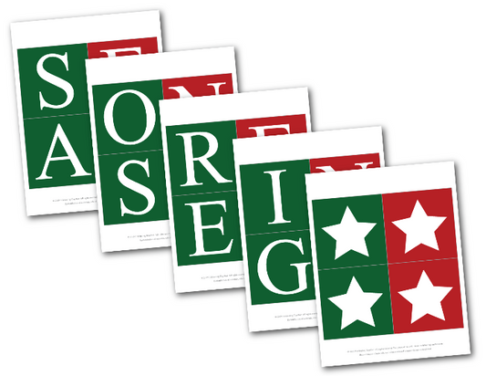 diy seasons greetings banner - printable christmas decorations - Celebrating Together