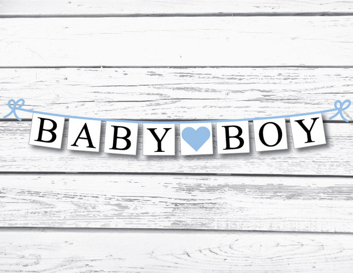 Baby boy banner - Celebrating Together