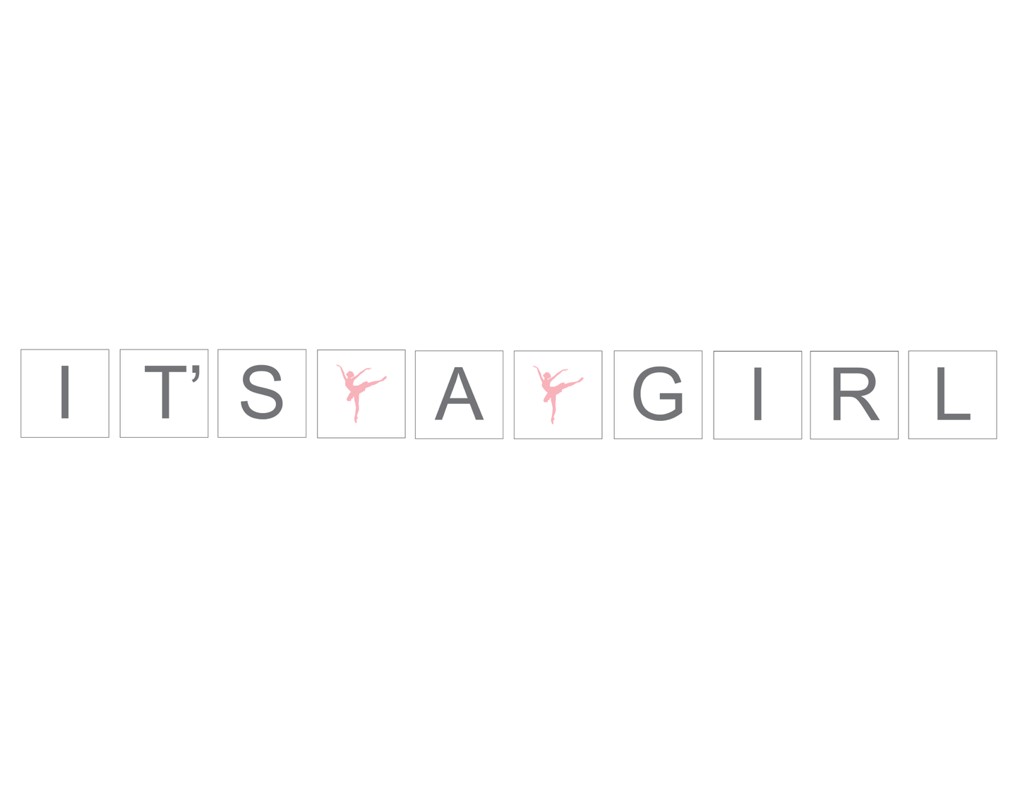 printable girls ballet dancer baby shower decoration - Celebrating Together