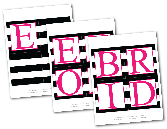 diy bride to be banner - Celebrating Together