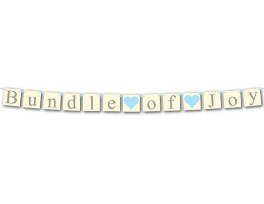 printable chic bundle of joy banner - Celebrating Together