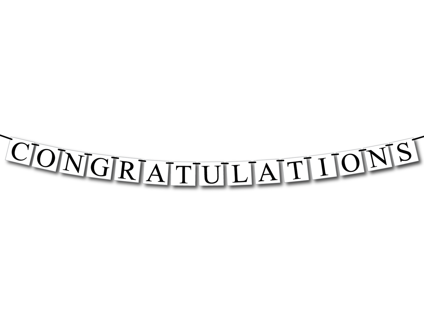printable congrats banner - graduation party decor - Celebrating Together