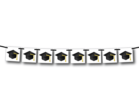 Printable Graduation Cap Banner