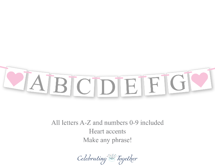 diy custom phrase banner - Celebrating Together