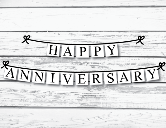 happy anniversary banner - Celebrating Together
