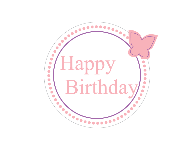 Butterfly birthday cake topper - Celebrating Together