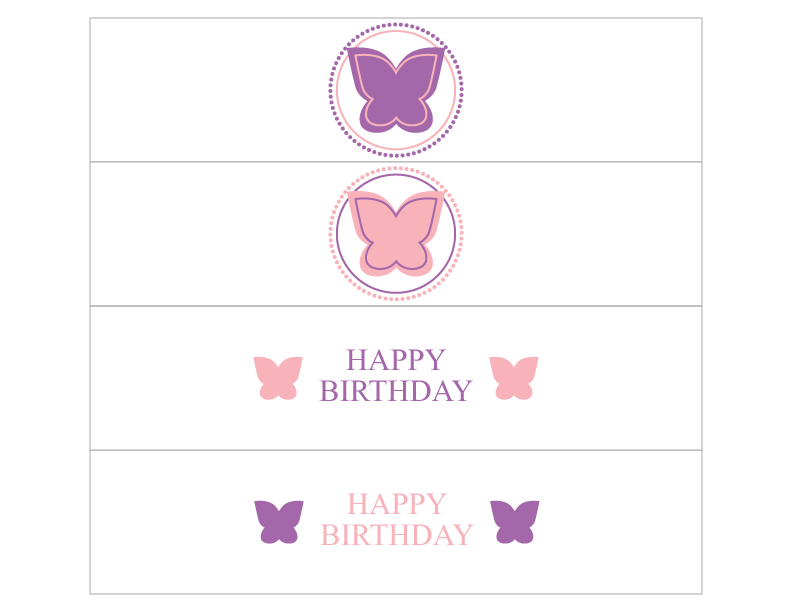 DIY Butterfly water bottle wraps - Celebrating Together