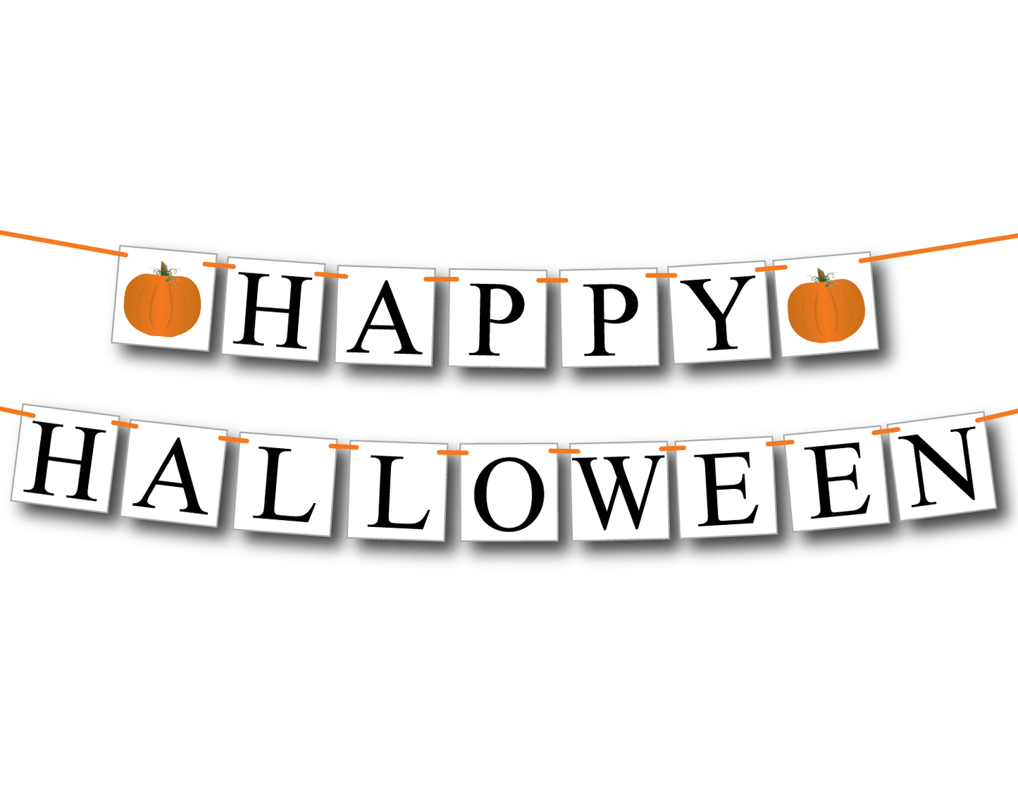 DIY happy halloween banner - Celebrating Together