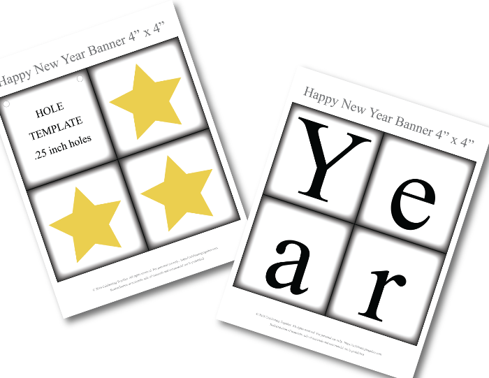 Happy New Year Printable Banner - Celebrating Together