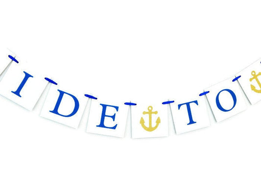nautical bride to be banner