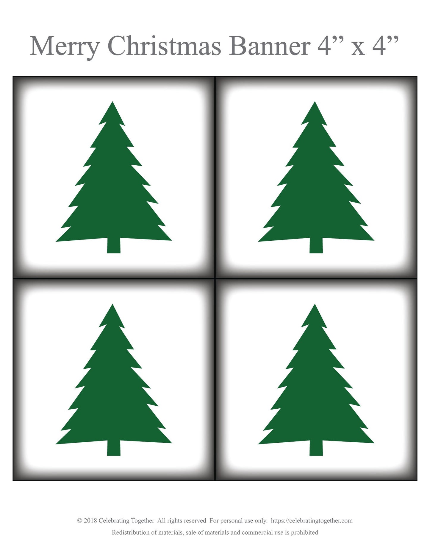 PRINTABLE Merry Christmas Banner, instant download christmas garland for living room mantel, evergreen tree fireplace decor diy holiday sign