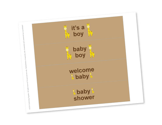 printable its a boy baby shower water bottle labels - Celebrating Together
