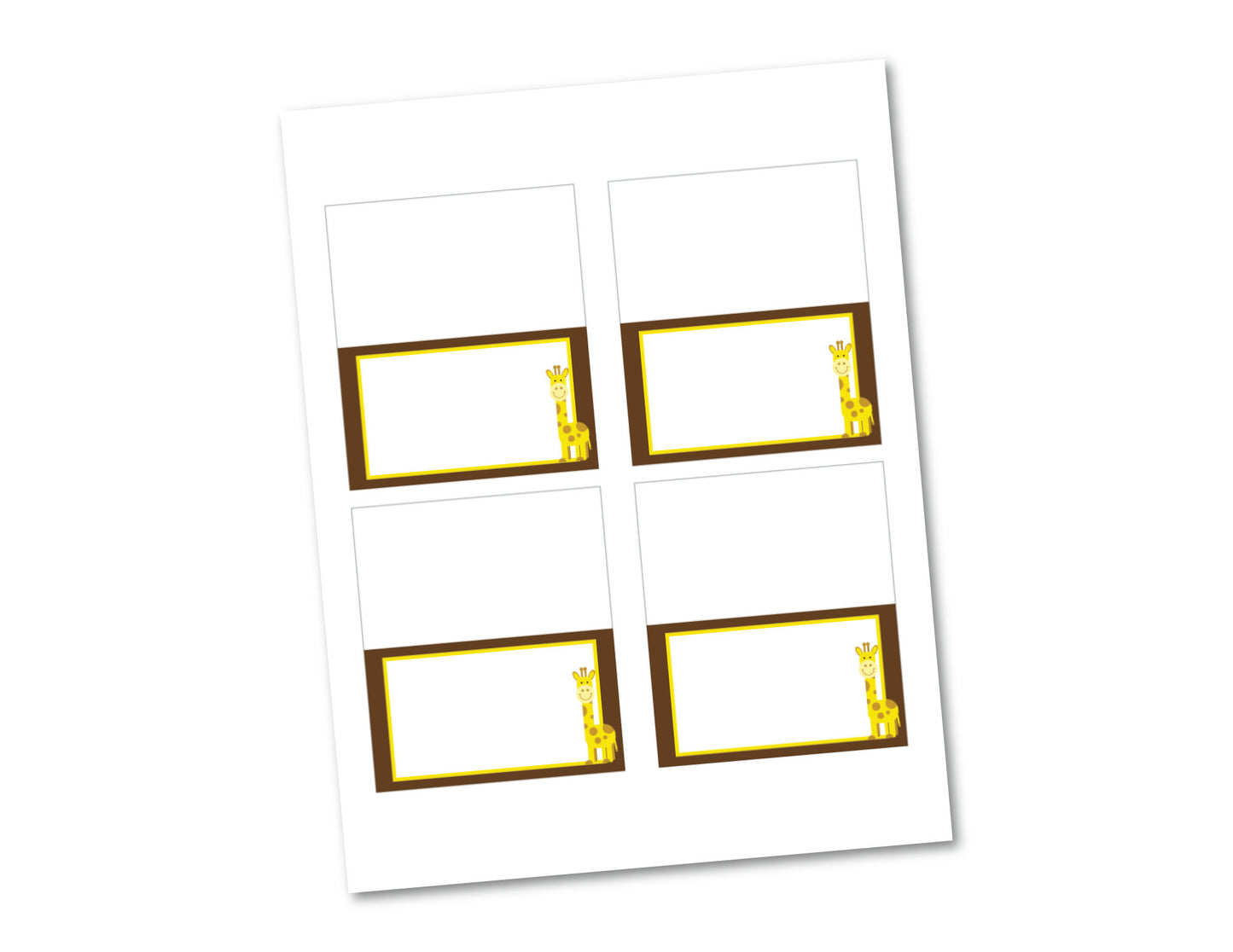 DIY baby shower tent cards - Celebrating Together