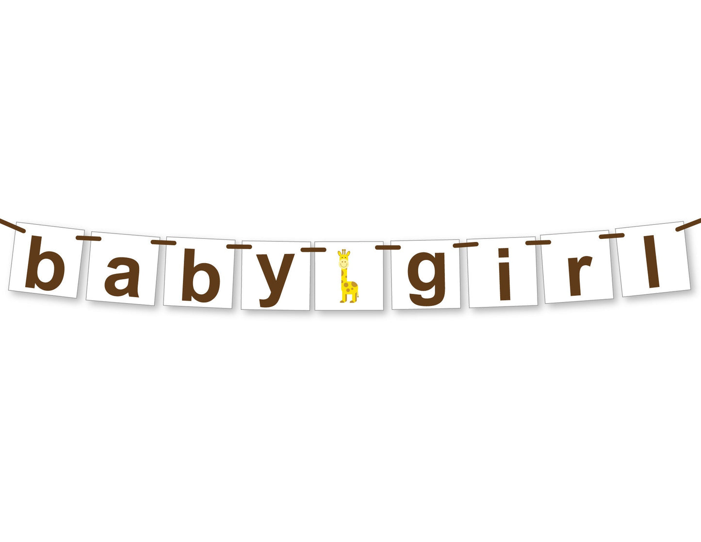 printable zoo baby girl banner - Celebrating Together