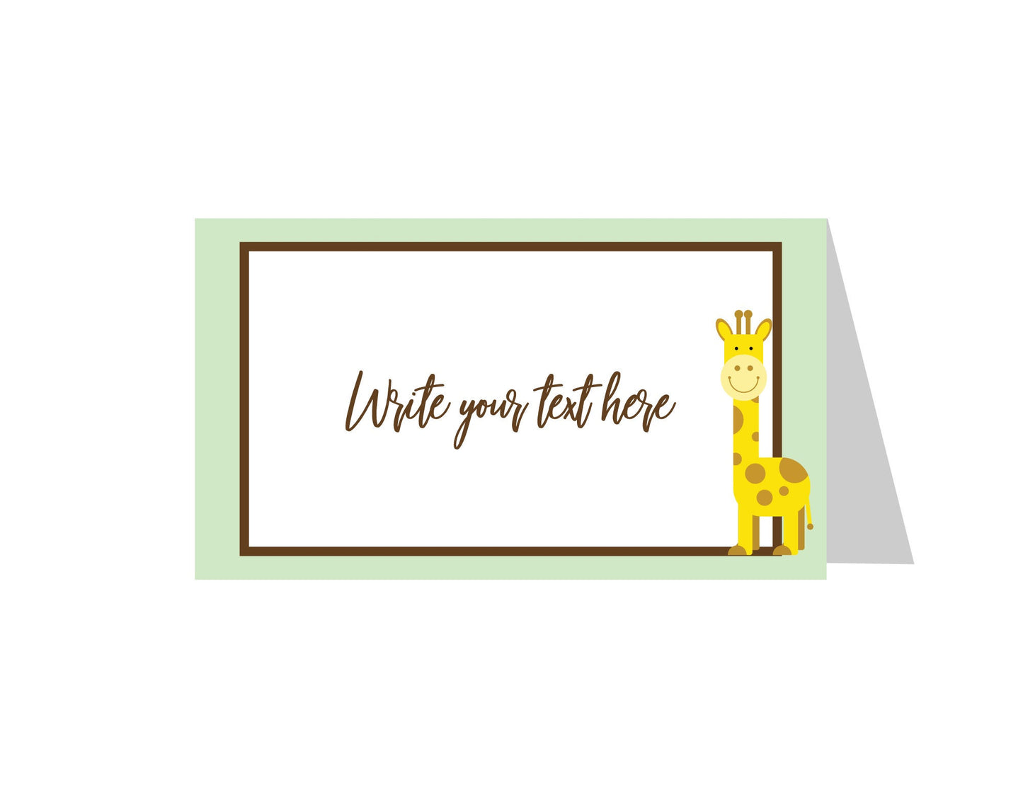 DIY zoo birthday party tent cards - safari birthday decorations - Celebrating Together