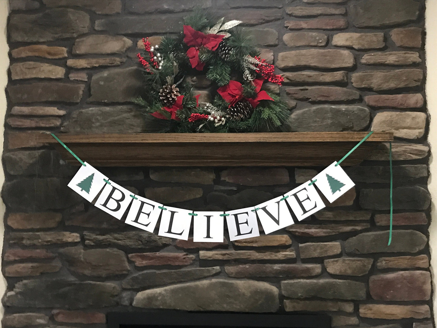 Believe Banner - Christmas Trees