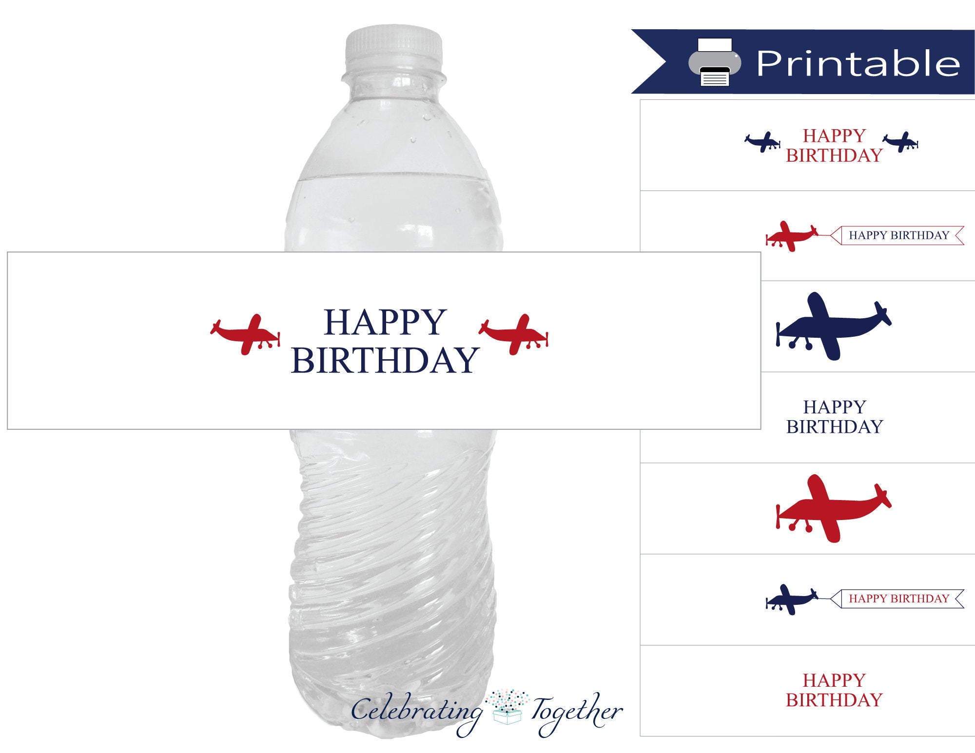 diy-airplane-water-bottle-wraps-boys-birthday-party-decorations-celebrating-together for Free Printable Birthday Water Bottle Labels DIY Airplane Water Bottle Wraps - Boys Birthday Party Decorations – Celebrating Together for Free Printable Birthday Water Bottle Labels