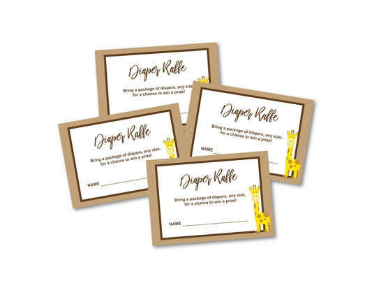Printable Diaper Raffle Tickets - Celebrating Together