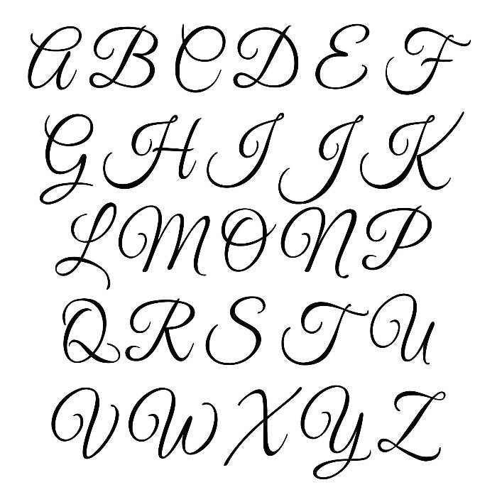 cake topper font sample