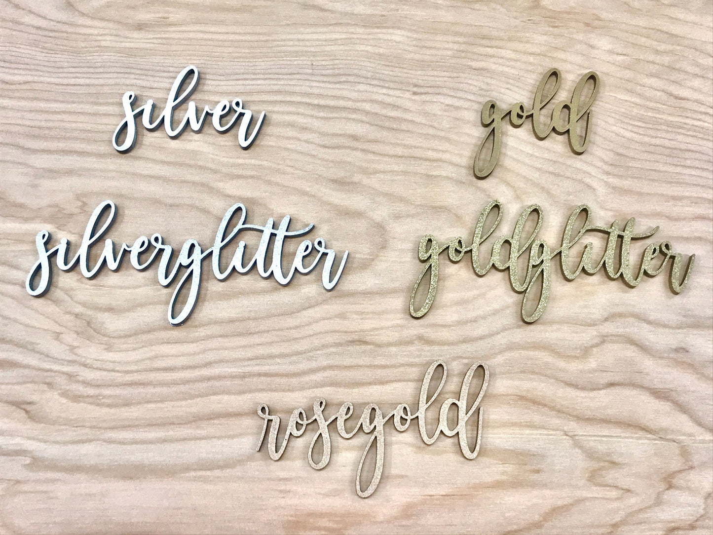 Wood Place Cards With Personalized Name