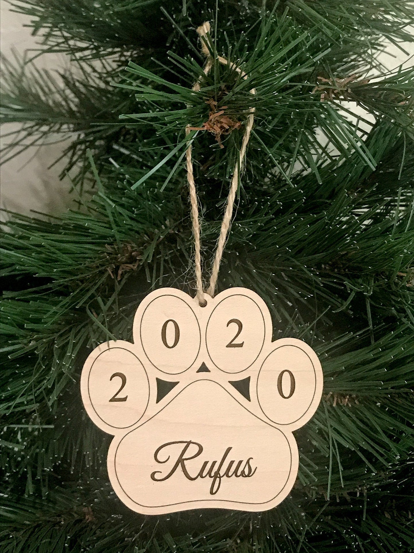 Christmas Personalized Pet Name Ornaments 
