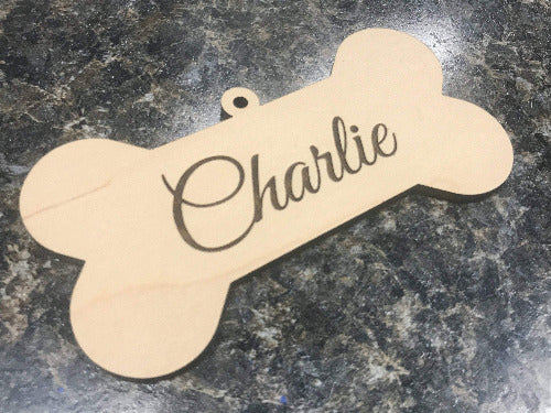 engraved personalized dog ornamen - wood Christmas ornaments