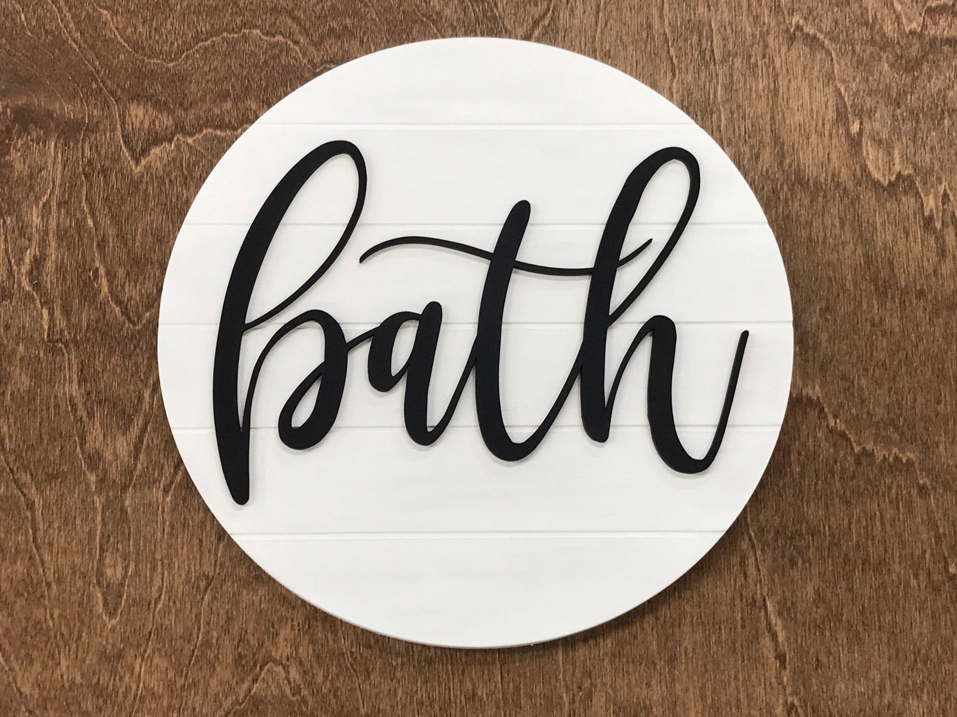 3d bath sign - farmhouse bathroom decor