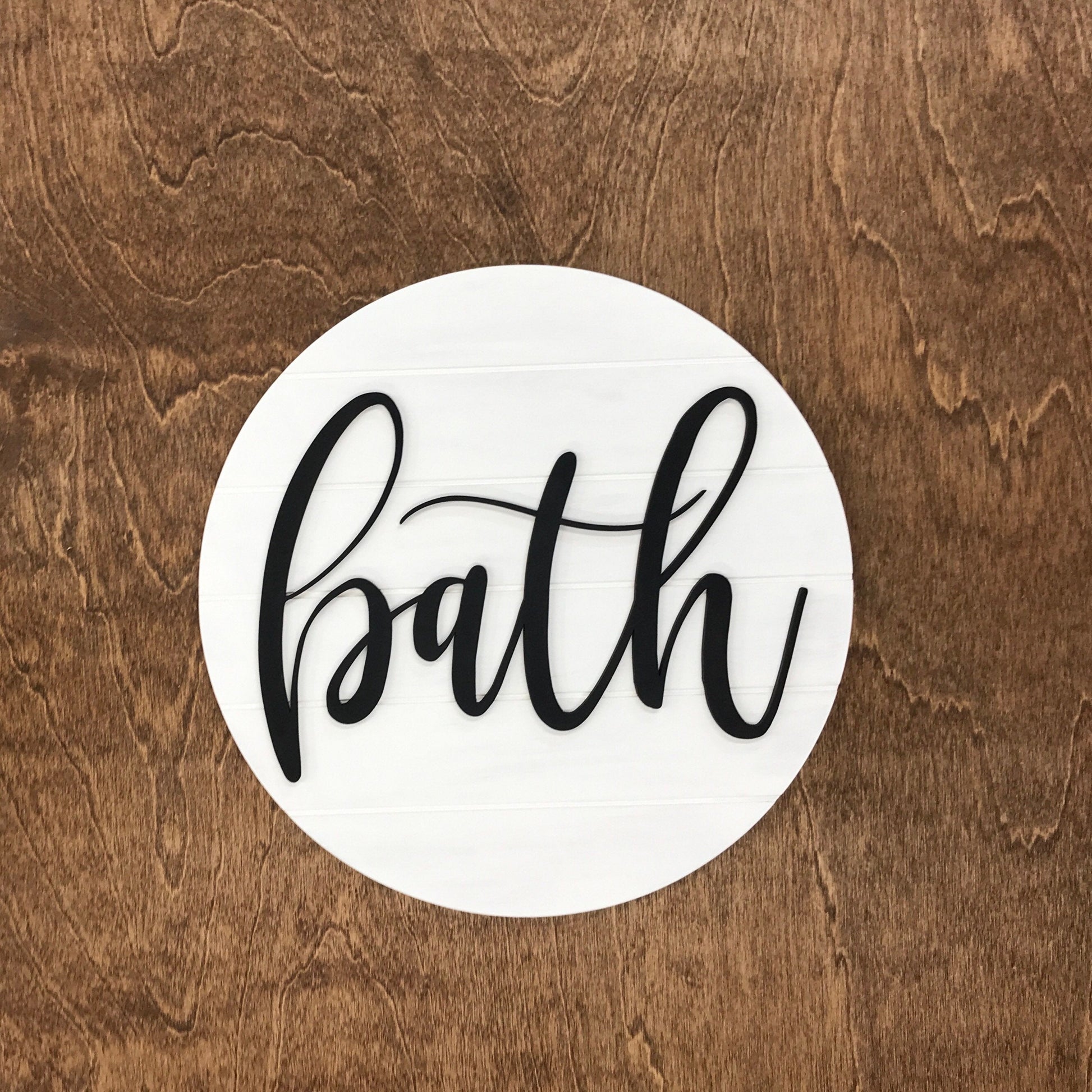 small bath sign - farmhouse bathroom decor