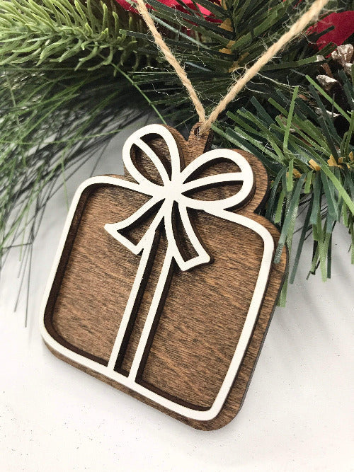 Christmas present ornament
