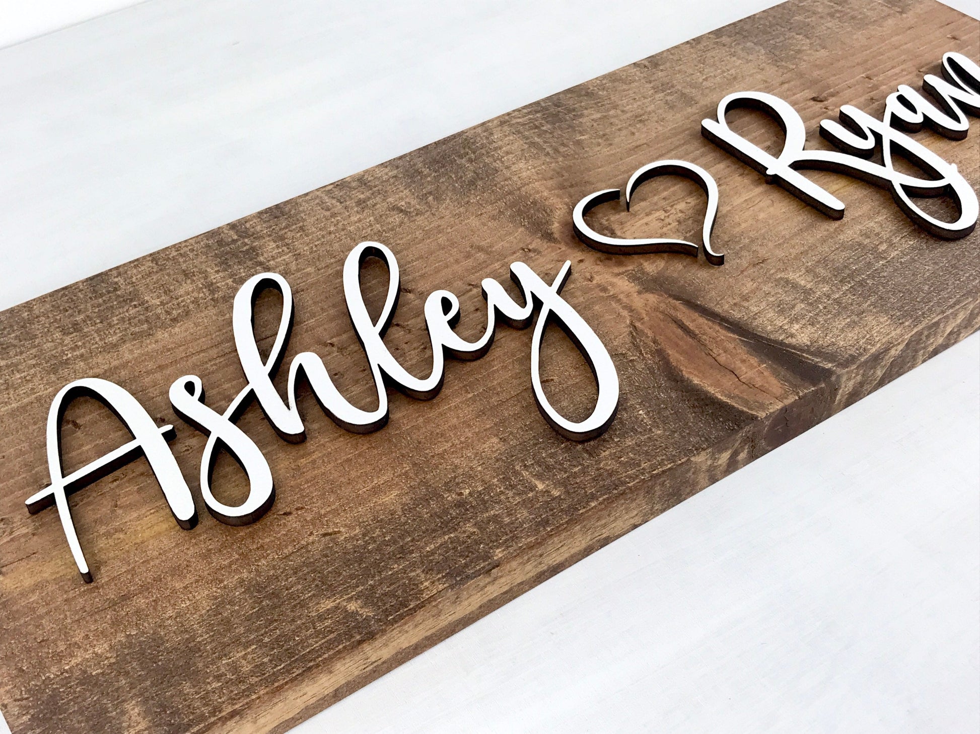 custom name sign - name heart name