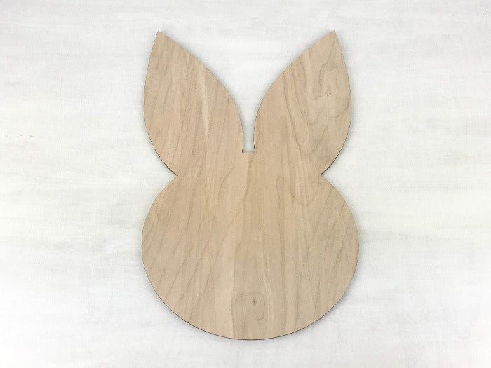 rabbit head wooden sign blank