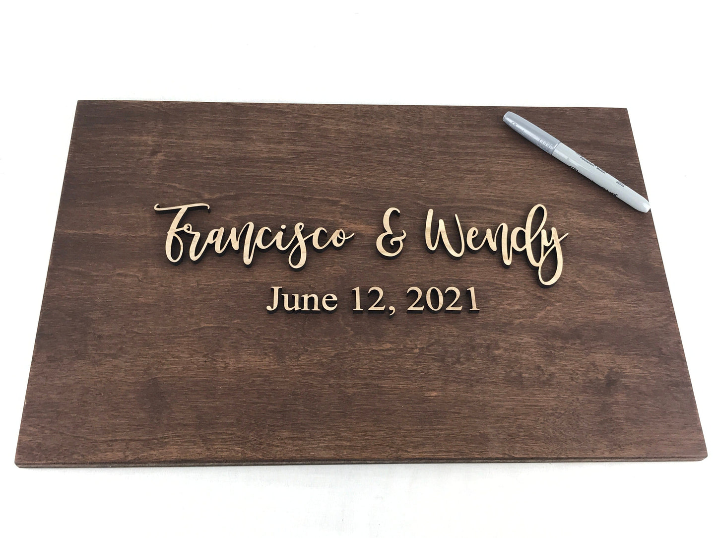 personalized wedding welcome sign