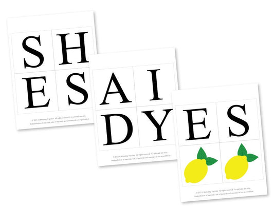 PRINTABLE She Said Yes Banner - Lemons