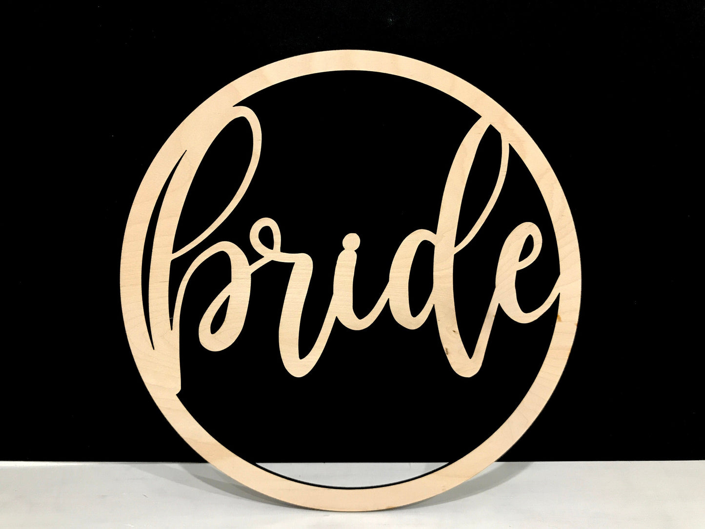 wood bride sign - bridal shower sign