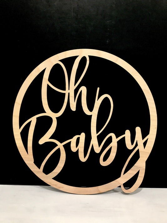 oh baby shower decoration