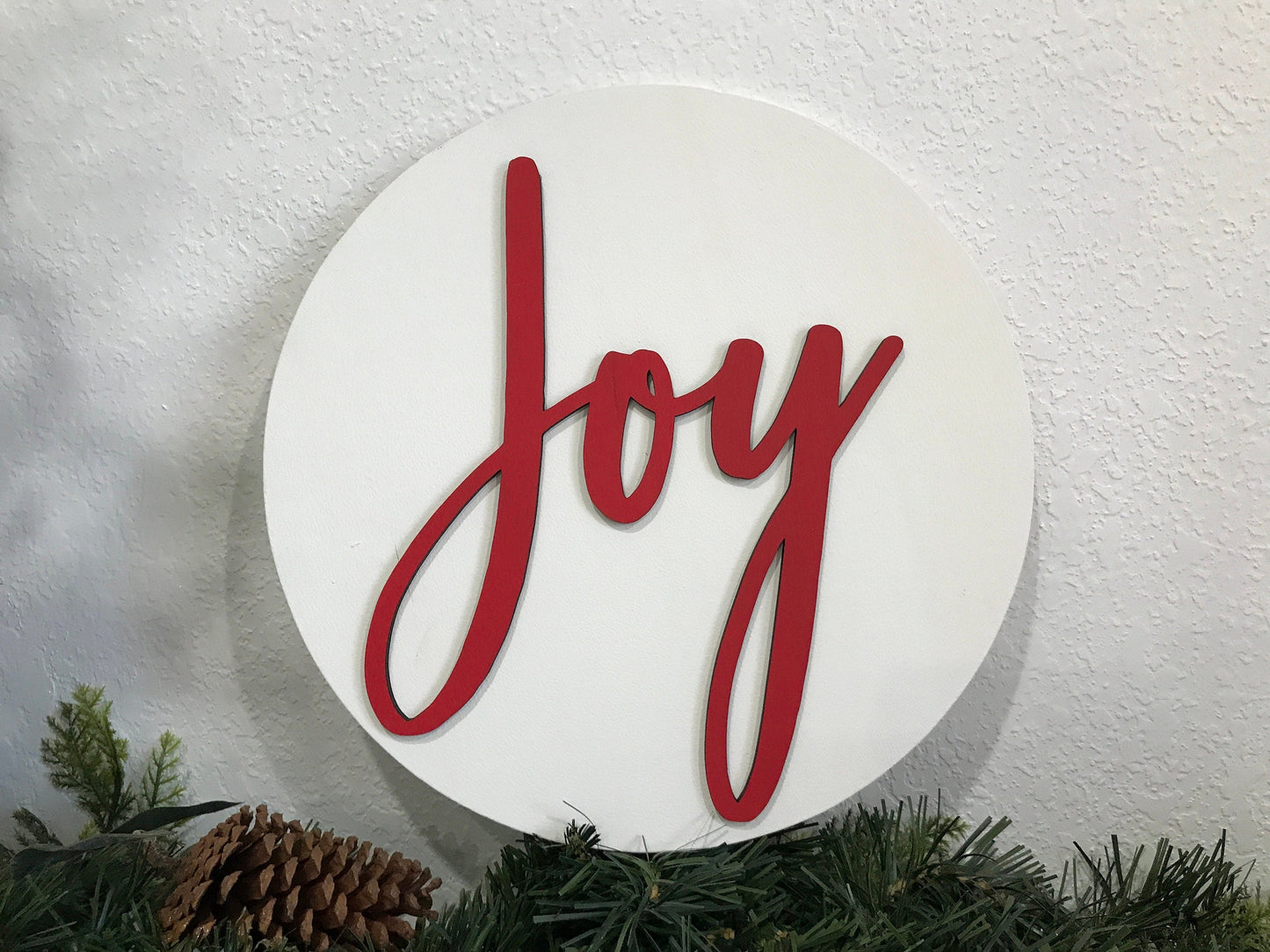 joy christmas sign