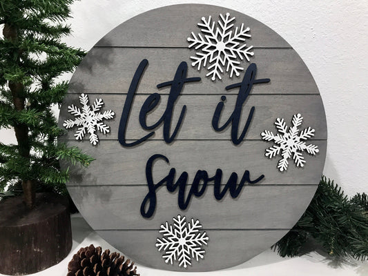 let it snow sign
