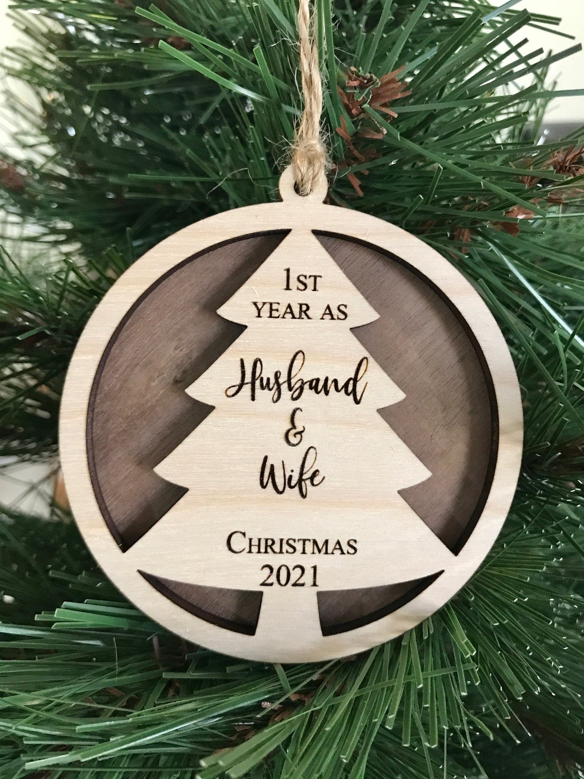 christmas 2023 ornaments - personalized wedding gift